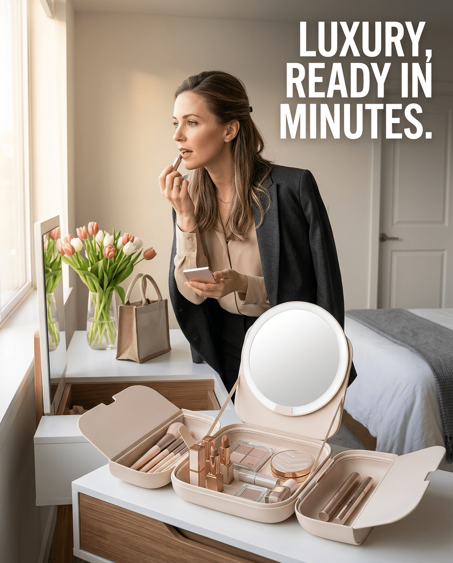 Kelva Lighted Beauty Case