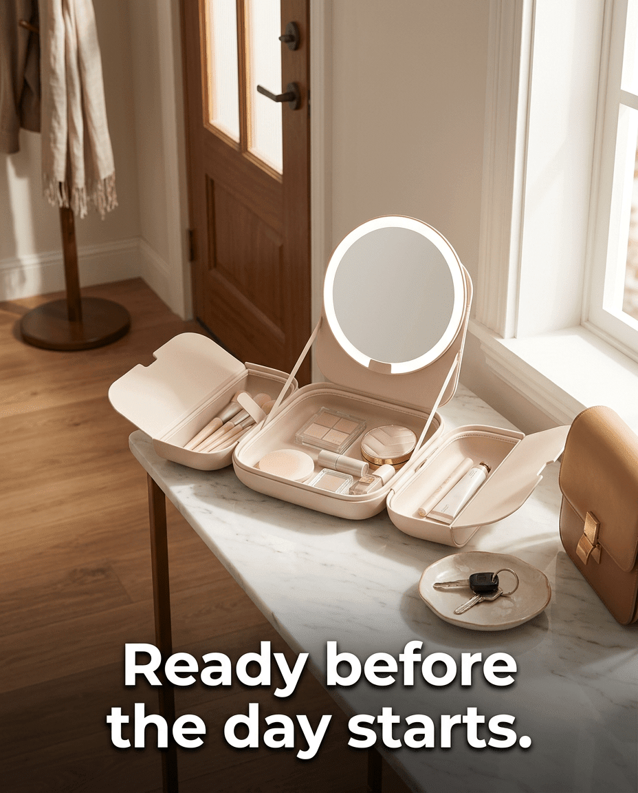 Kelva Lighted Beauty Case