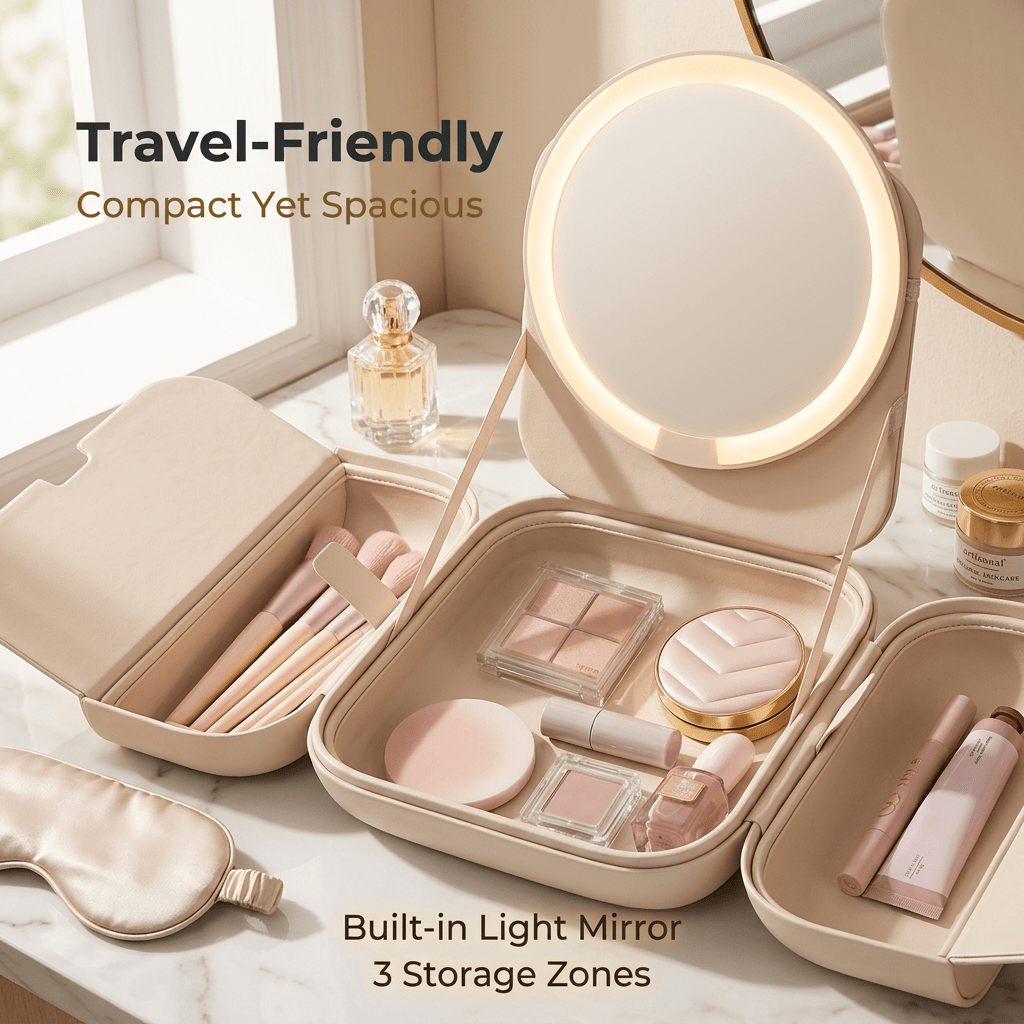 Kelva Lighted Beauty Case